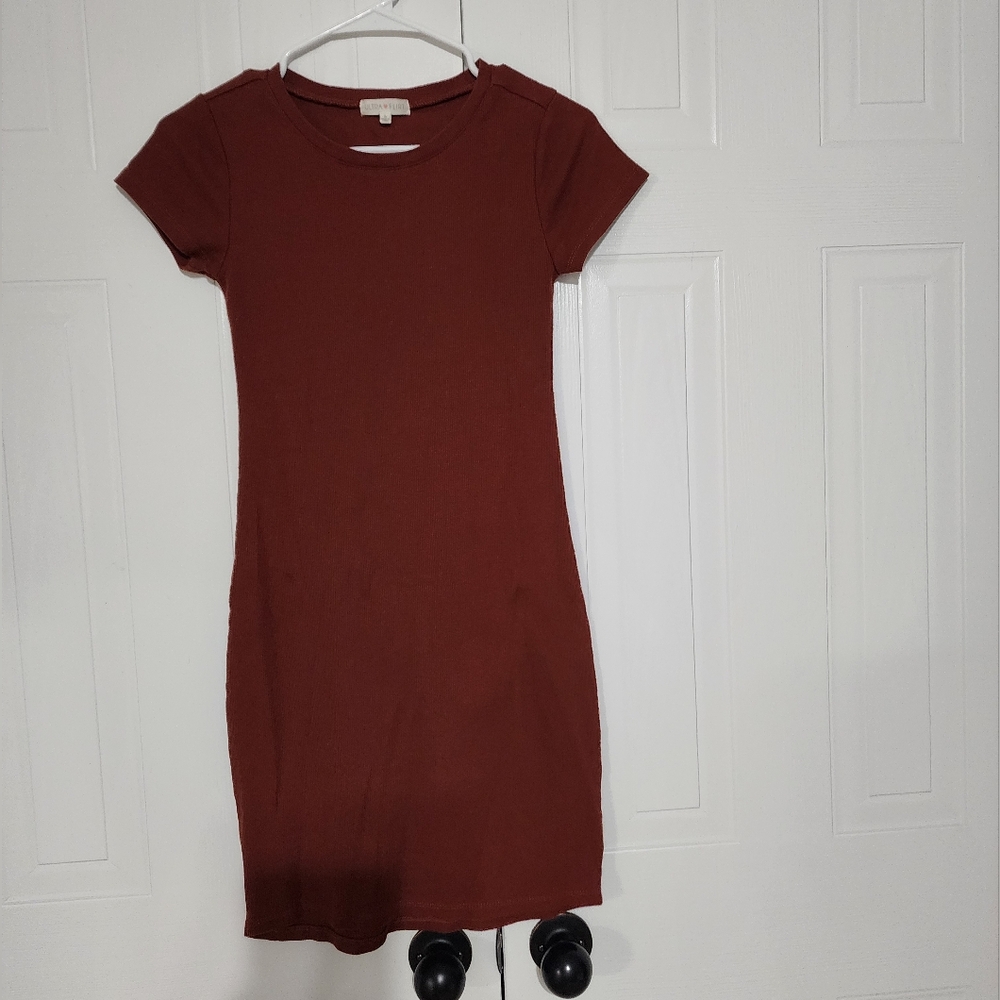 Ultra Flirt Rust Mini Dress